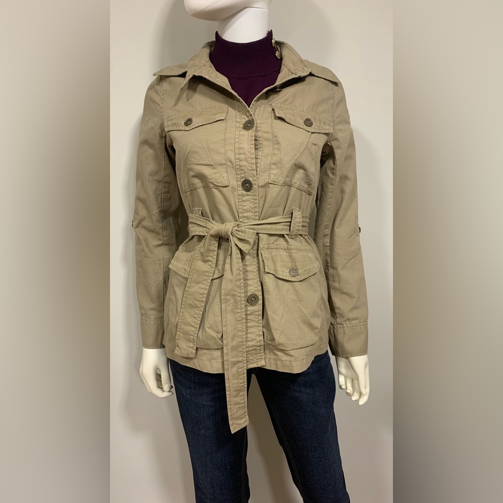 Guess Utility Jacket Button Closure Long Sleeve L… - image 2